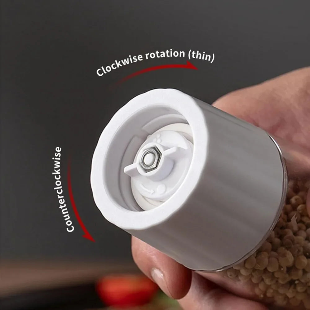 1PC Spice Mill Salt and Pepper grinder Refillable shaker Manual Herbs Grinder Adjustable Kitchen Tools