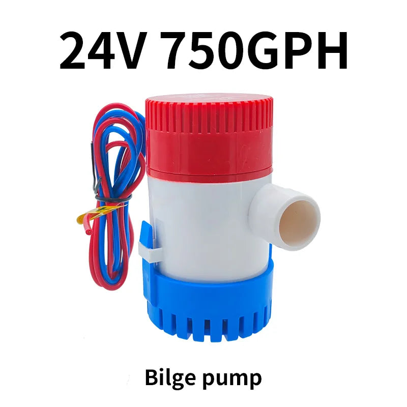 bilge pump 12v 24V 1100gph 750gph water pump used in boat seaplane motor homes houseboat