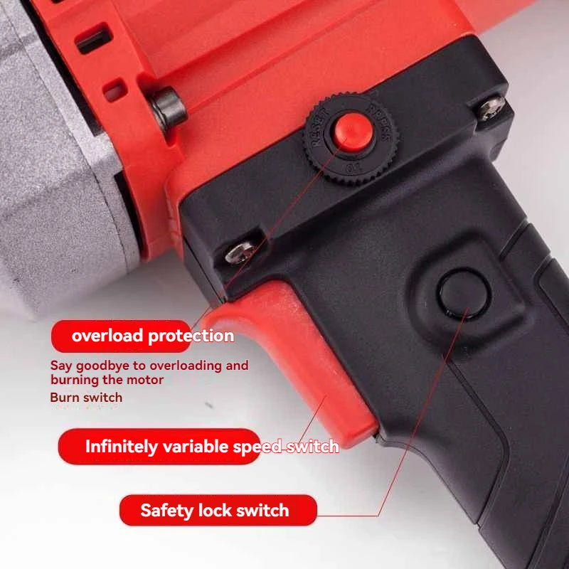 Industrial Grade Mixer Concrete Paint Water Drill Mixer Plastering Machine Putty Artifact High-power Electric Mixer