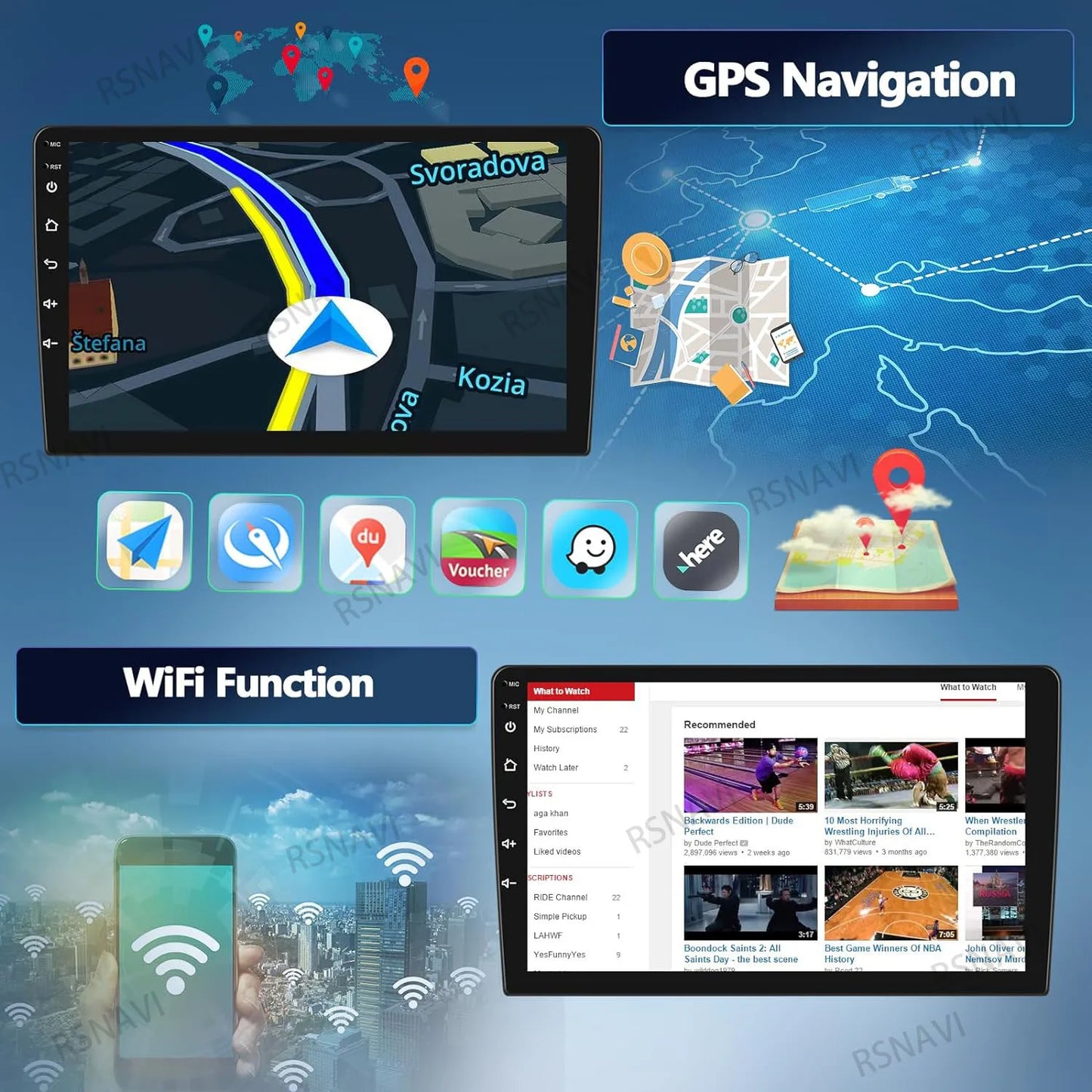 Android 15 Carplay Auto Car Radio Multimedia Player For Honda Civic 10 FC FK 2015 - 2020 Audio Autoradio Stereo 2din Wireless BT