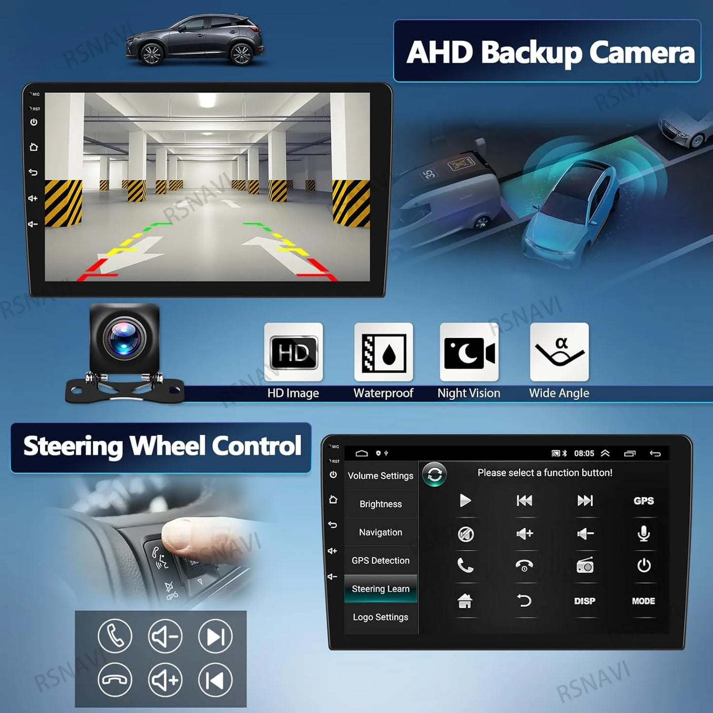 Android 15 Carplay Auto Car Radio Multimedia Player For Honda Civic 10 FC FK 2015 - 2020 Audio Autoradio Stereo 2din Wireless BT