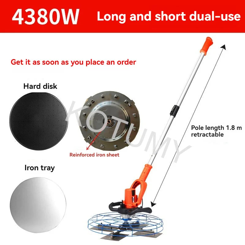 Road Construction/Construction Sites Cement Pavement Smoothing Machine Hand Push Electric Concrete Ground Polisher Machine