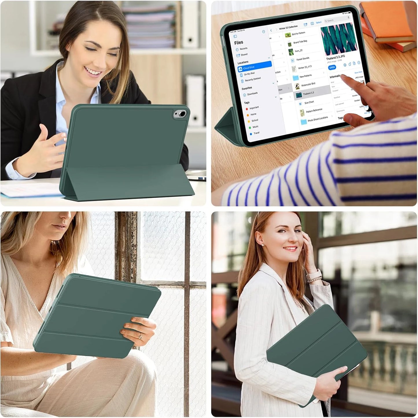 Tri-fold Flip Case For iPad 7th 8th 9th Gen 10.2 inch 7/8/9 A2198 A2604 A2270 A2430 Magnetic Stand PU Leather Protective Cover