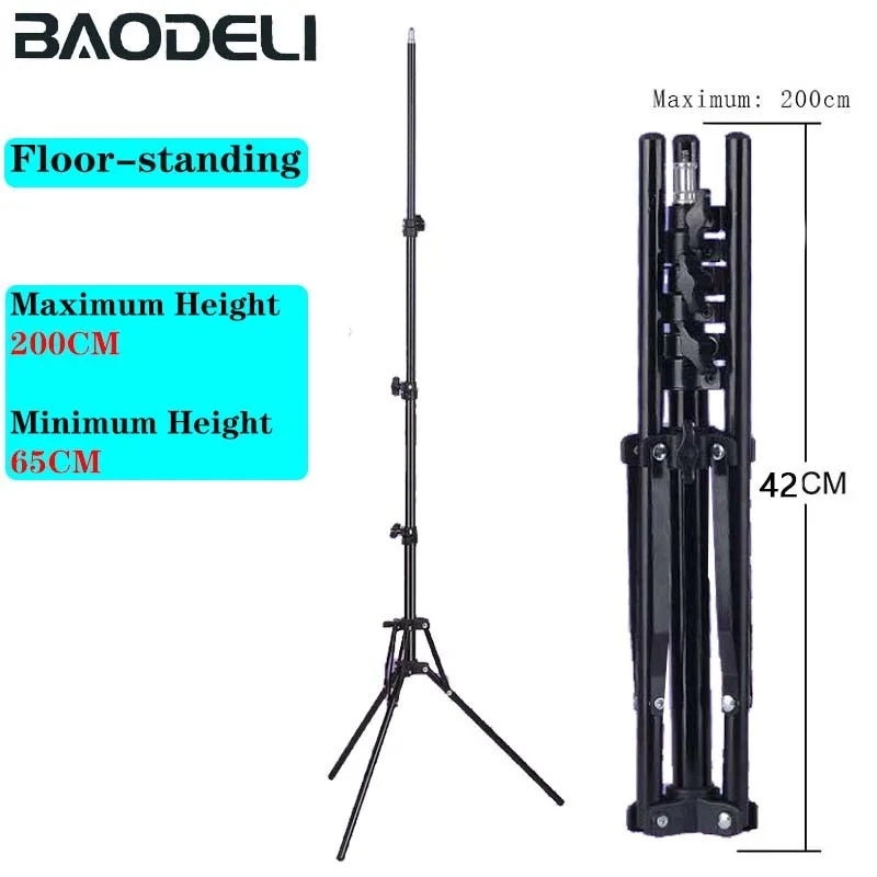 Photographic Lighting Stand Fill Light Stand Adjustable Tripod Suit For Ring Light With 1/4 Screw Ring Lamp Softbox Ringlight