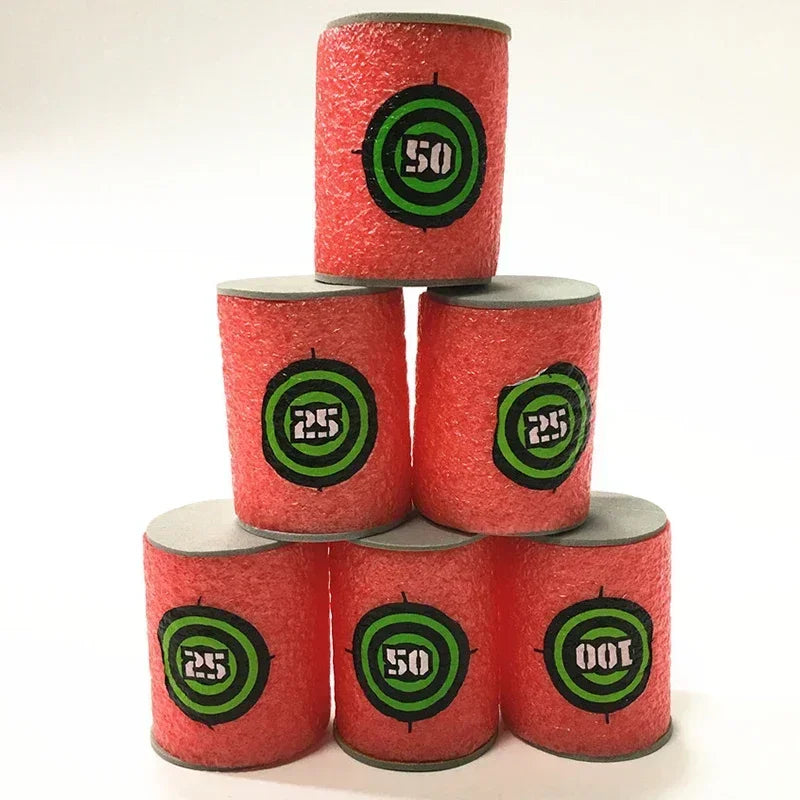 7.2cm 100pcs for Nerf Soft Bullets Darts Round Head Refill Sponge Darts Kids Children Toy Gun Bullets for NERF N-Strike Blasters
