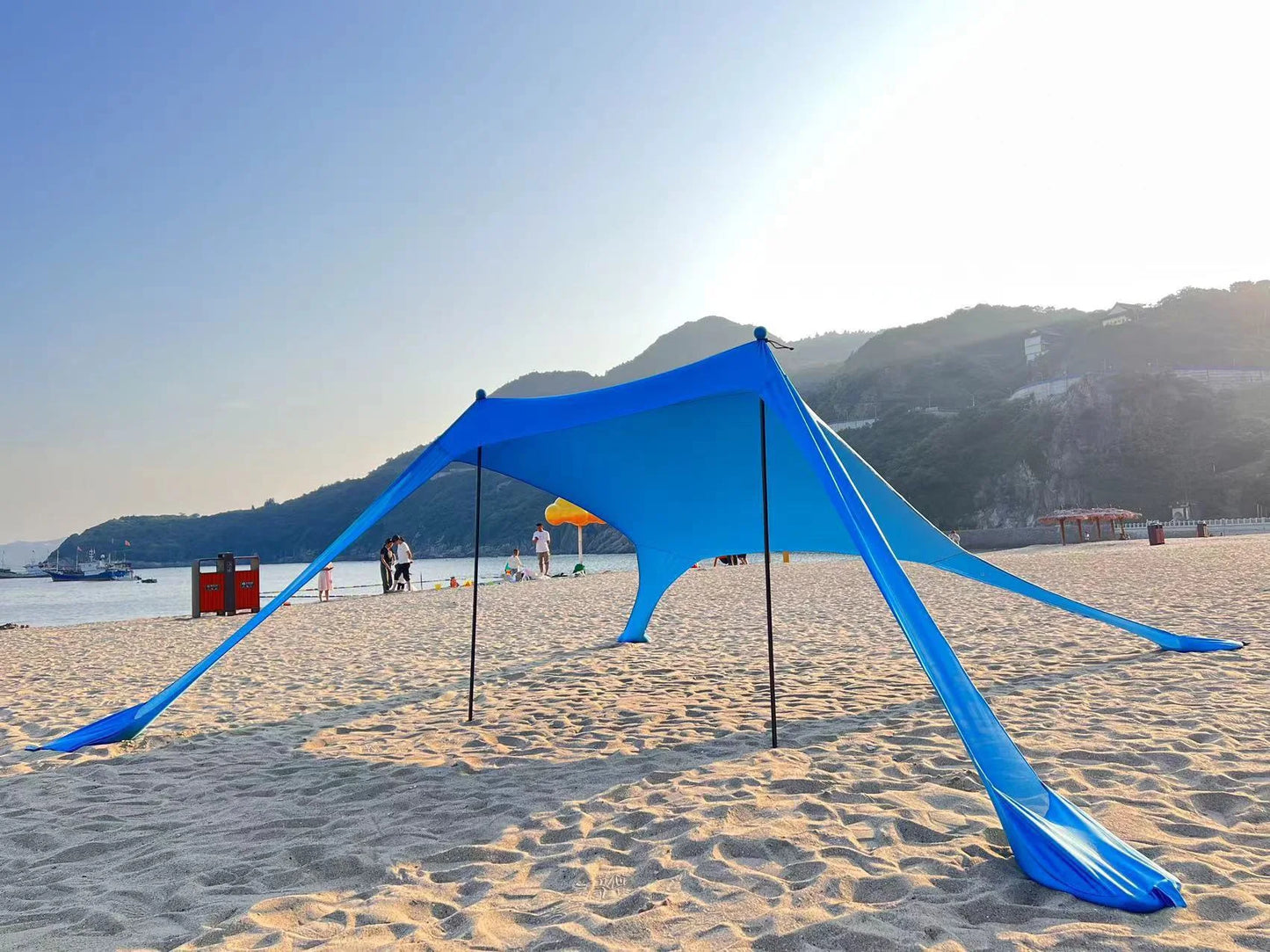 Camping Tent Windproof Pop Up Awning Outdoor Beach Sun Shade UV Ultralight Beach Canopy Tents for Camping Fishing Picnics