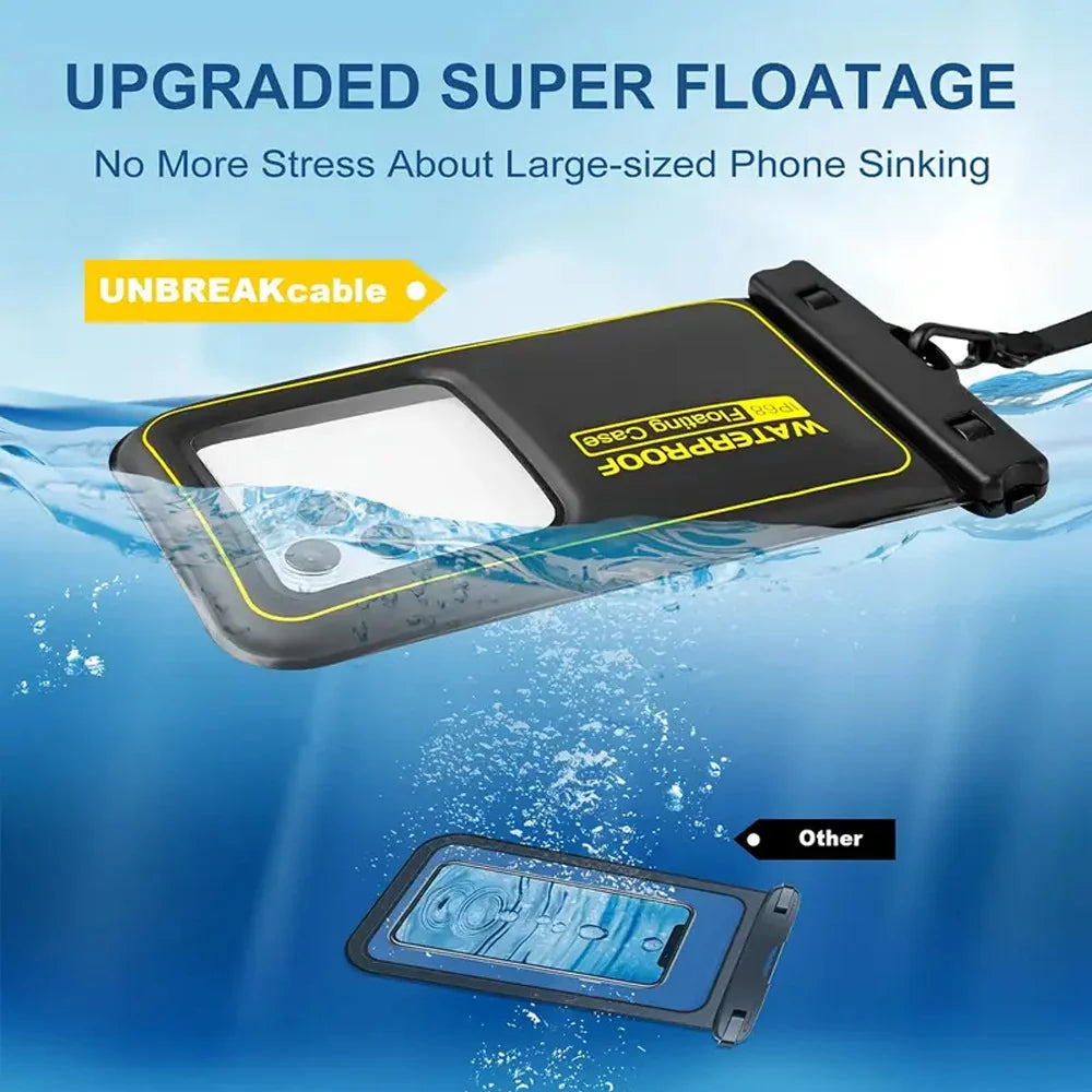 SplashGuard Pro – Waterproof Phone Pouch with Safety Tether
