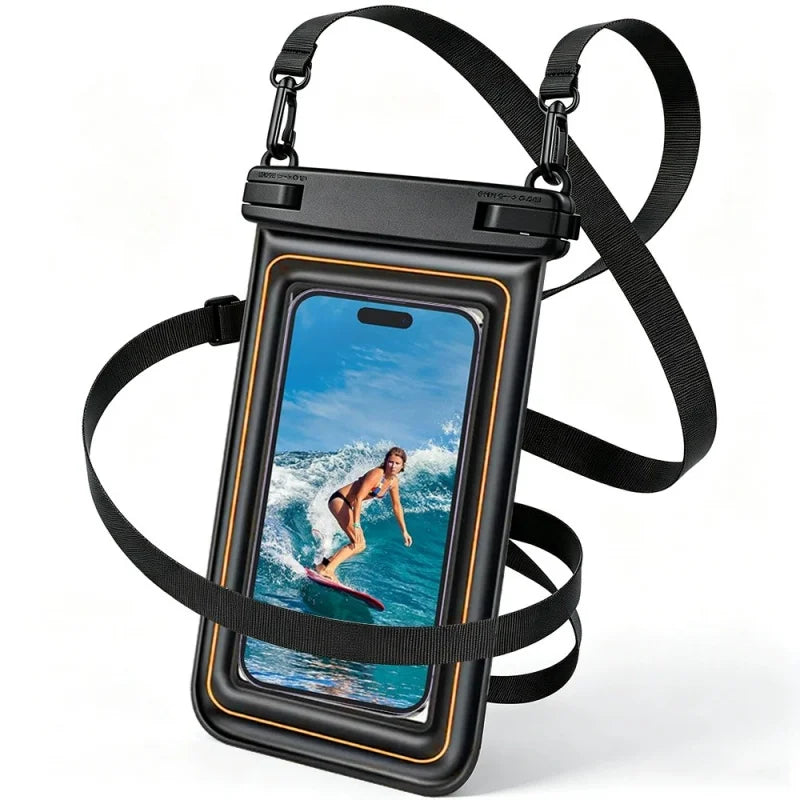 WaveSafe Float — Waterproof Phone Pouch with Crossbody Strap
