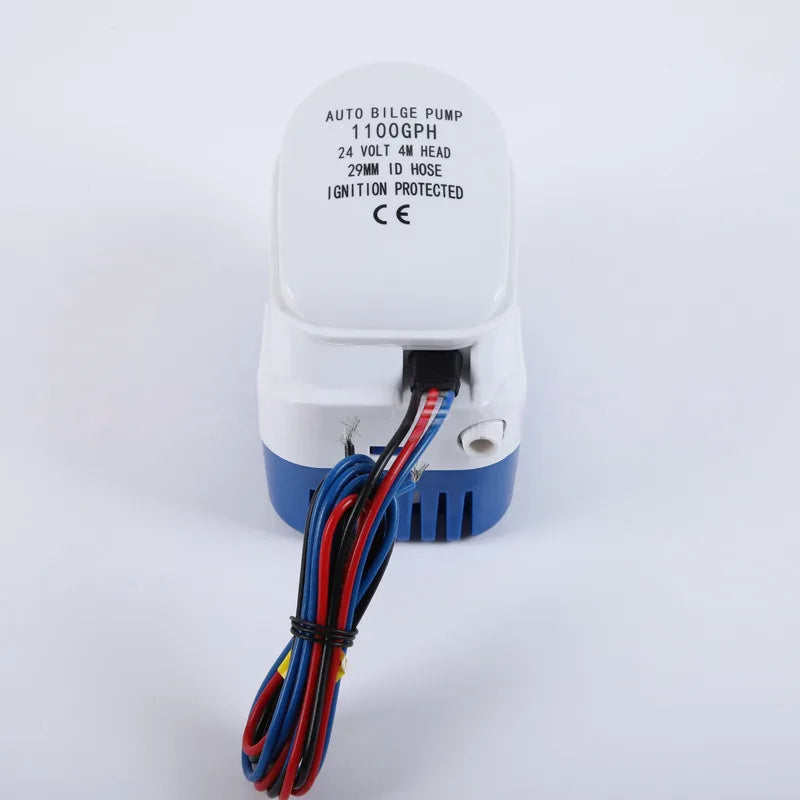 12V Bilge Pump 1100GPH Automatic Boat Marine Water Pump Submersible Yacht Boat Motor Seaplane Houseboat Pump