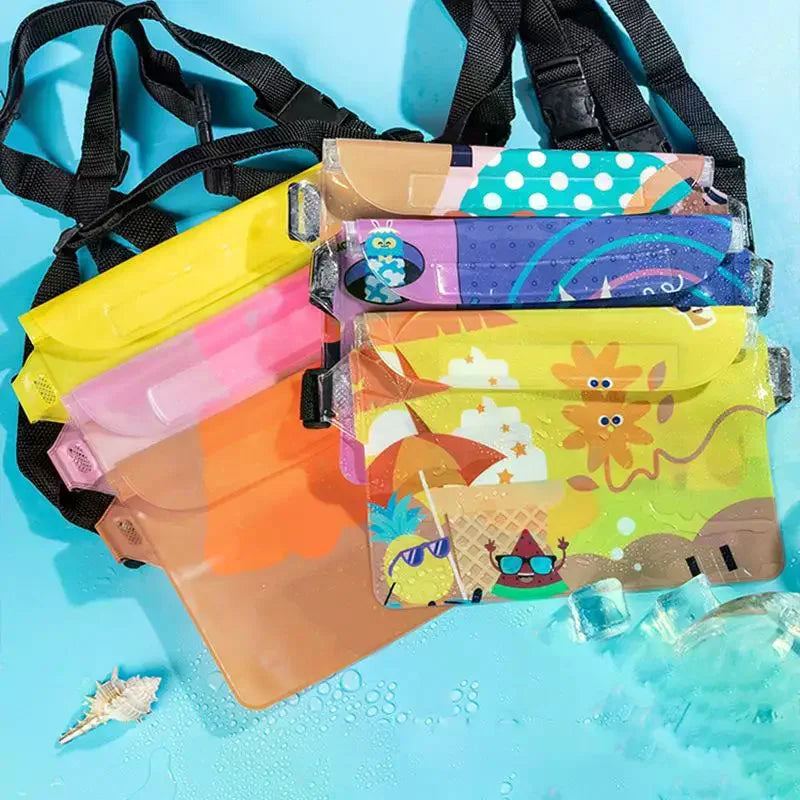 Waterproof Swimming Bag Ski Drift Diving Shoulder Waist Pack Bag Underwater Mobile Phone Bags Case Cover For Beach Boat Sports