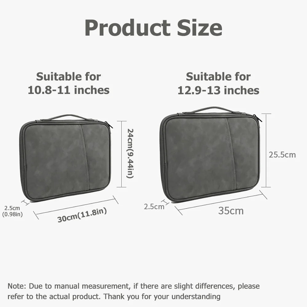 Waterproof Shockproof Handle Bags Tablet Sleeve Case for iPad Pro 13 12.9 Air 11 10.9 M4 I Pad 10 Gen Carrying Cover Accessories