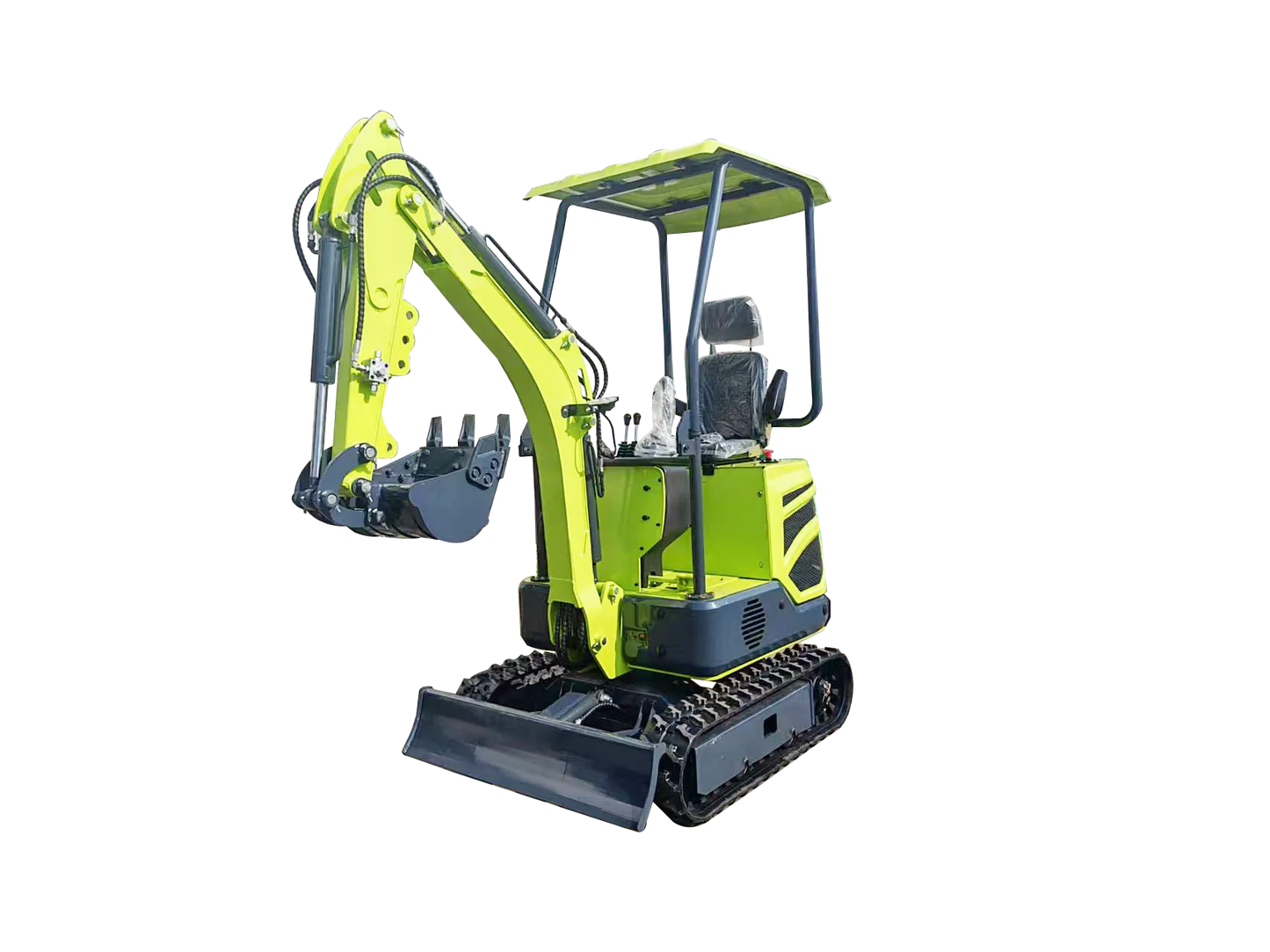 Wheeled Tractor Kubota-Style Excavator - Diesel Hydraulic Maneuverable Outdoor Equipment
