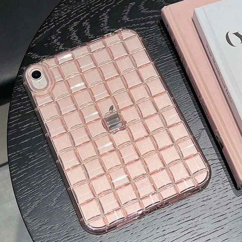 Tablet Case For iPad 2025 A16 Air Pro MINI Cases 3 4 5 6 7 8 9 10th 11th Generation 10.2 10.9 11 inch Ice Cube Clear Soft Cover