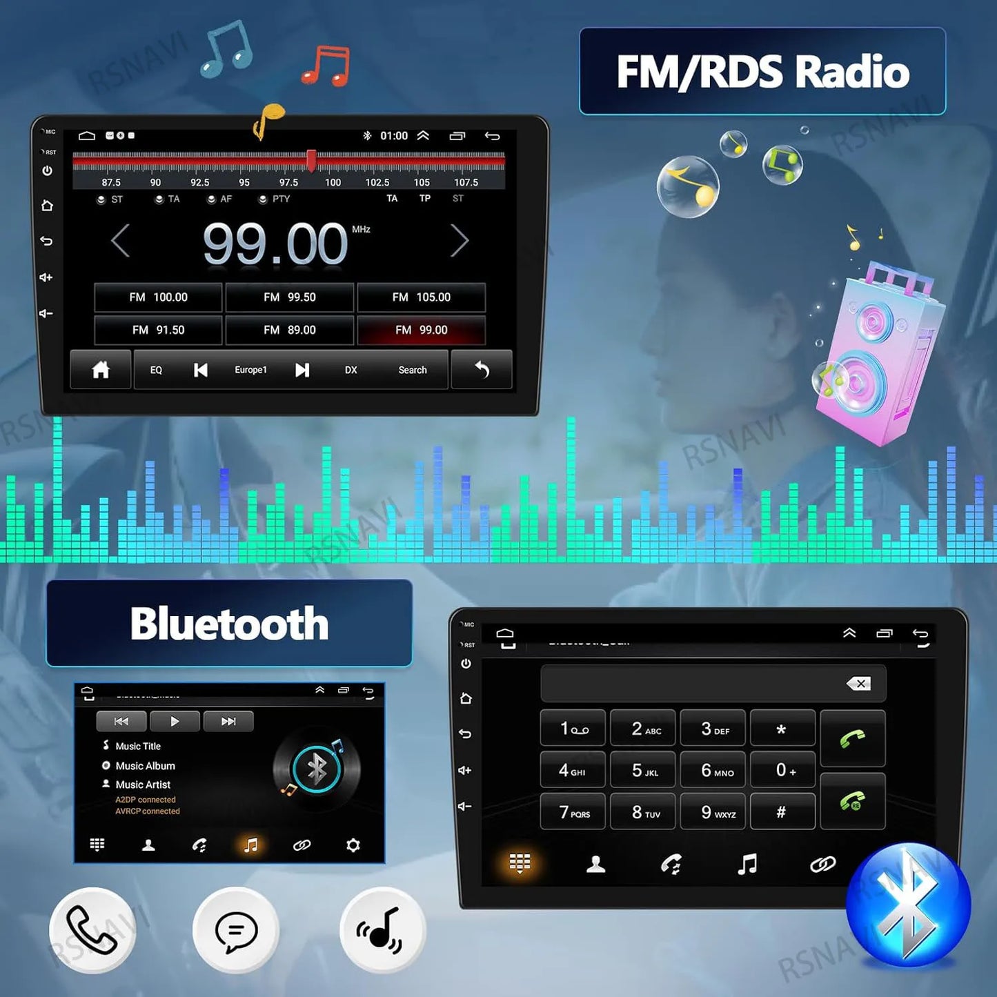 Android 15 Carplay Auto Car Radio Multimedia Player For Honda Civic 10 FC FK 2015 - 2020 Audio Autoradio Stereo 2din Wireless BT