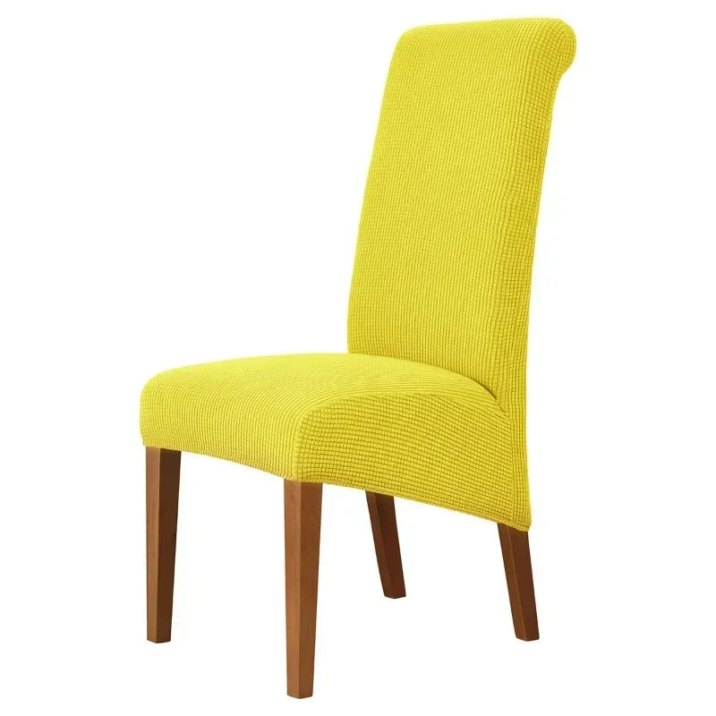 Large Size Banquet Adjustable Chair Cover Jacquard Chairs Spandex Cover Seat Covers for High Back Chairs Dining Room Hotel Home