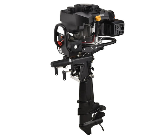 4.2kW/3600rpm 4 Stroke Air-cooled,1 Cylinder Outboard Motor Boat Engine with 1.3L Fuel Tank Manual/electric Starter