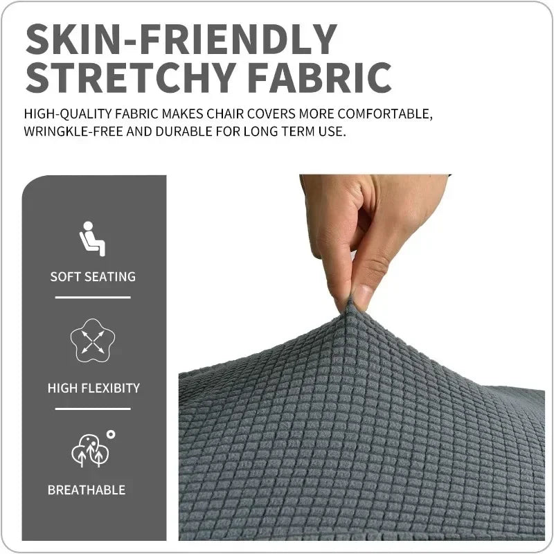 Large Size Banquet Adjustable Chair Cover Jacquard Chairs Spandex Cover Seat Covers for High Back Chairs Dining Room Hotel Home
