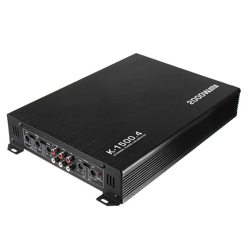 Car Amplifier 12V, Car 4-channel 2000W, Car Amplifier K-1500.4, Four Channel Amplifier