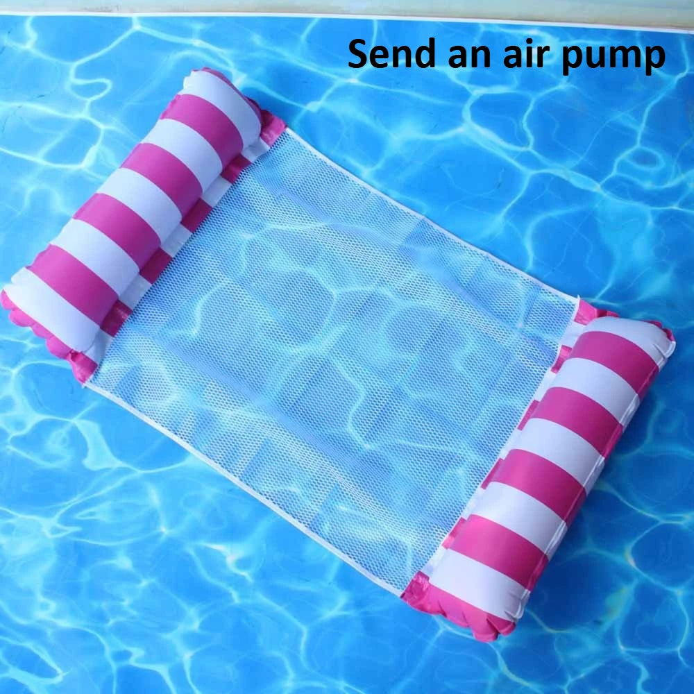 1/2pcs Striped Pool Floats,Inflatable Swimming Floats for Pool Party&Beach,Foldable Lounge Floats,Summer Water Fun PVC Floaties