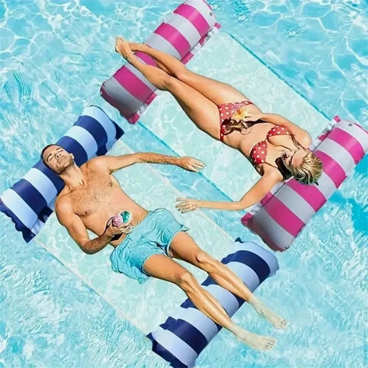 Inflatable Pool Floats Adult Hammock 4-in-1 Adult Water Hammock,Saddle,Drifter,Lounger,Floats Rafts Swimming Pool Lake Beach