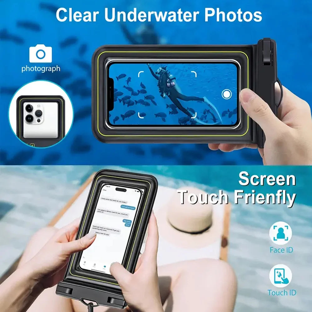 SplashGuard Pro – Waterproof Phone Pouch with Safety Tether