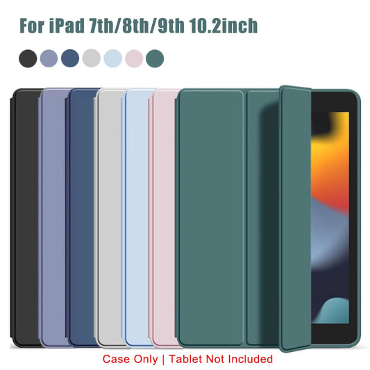 Tri-fold Flip Case For iPad 7th 8th 9th Gen 10.2 inch 7/8/9 A2198 A2604 A2270 A2430 Magnetic Stand PU Leather Protective Cover
