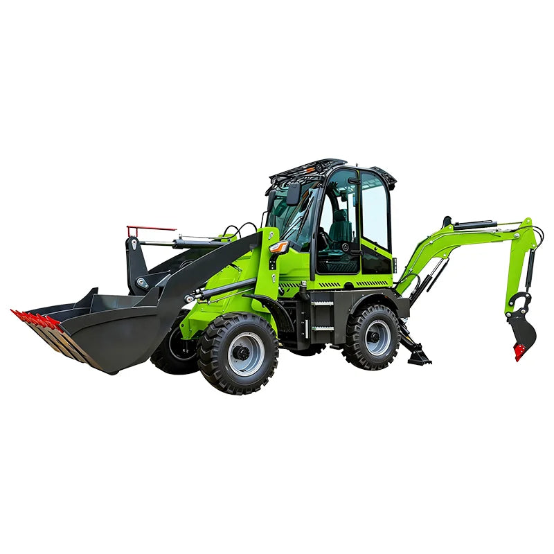 Backhoe Loader with External AC, European Cab, FOPS/ROPS for Comfort and Safety in Hot Areas
