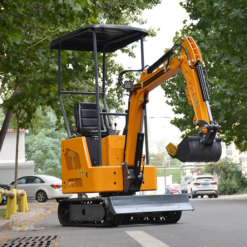 Mini Excavator 1.2 Ton Crawler Excavator Small Digger For Farm Park Orchard And Garden Construction Work China Customized