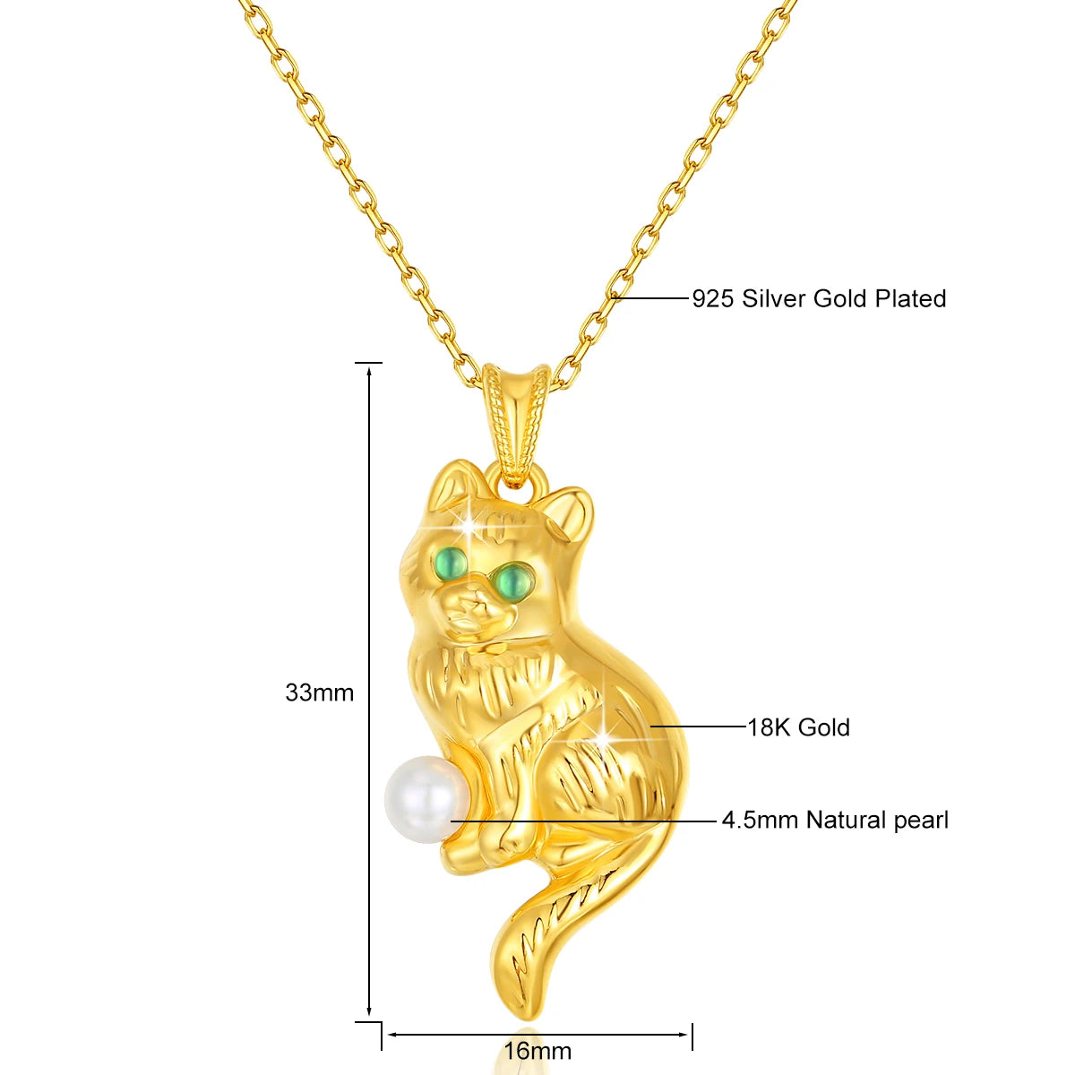 Authentic AU750 Real 18K Gold Angel Fall in Love Pendant For Woman Yellow Gold Gift Stylish Present Fine Jewelry