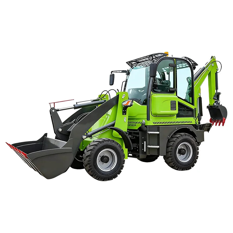 Backhoe Loader with External AC, European Cab, FOPS/ROPS for Comfort and Safety in Hot Areas