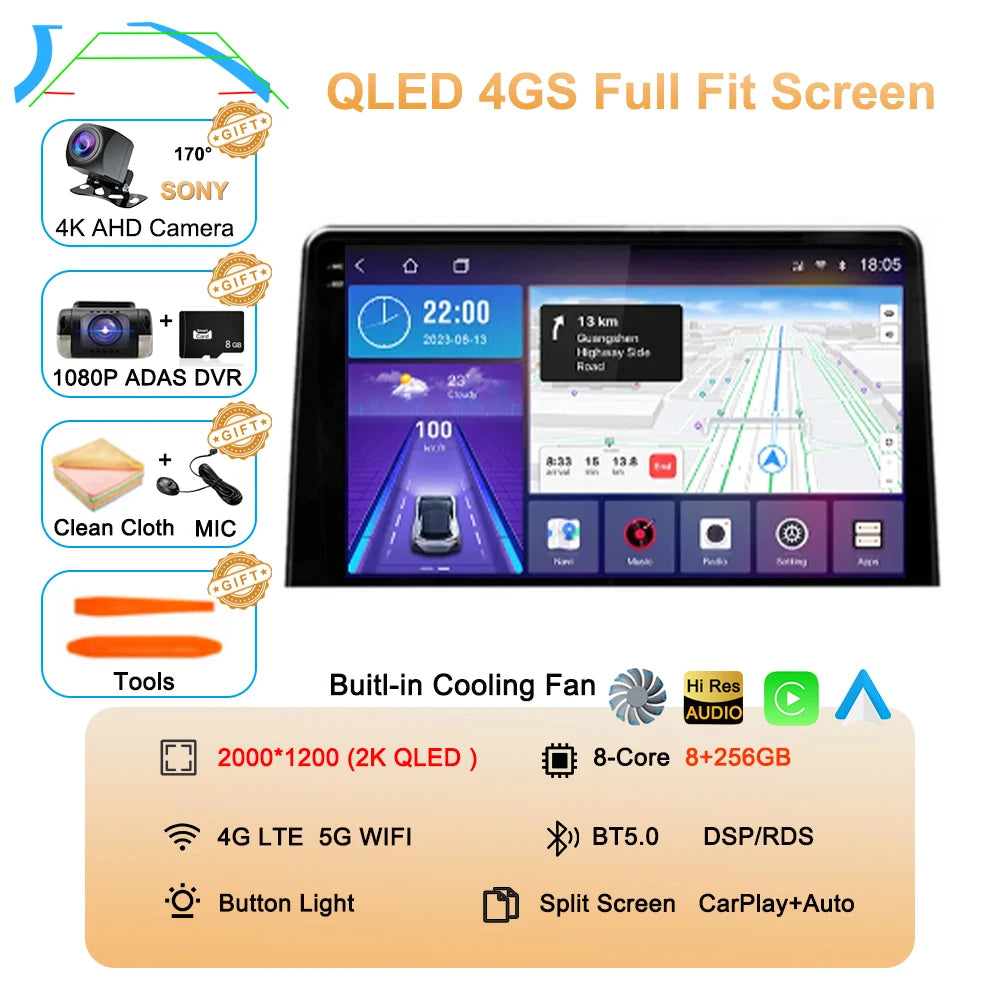 Carplay Car Radio For Citroen Berlingo 2019 Peugeot Partner Rifter 2020 Android 16 For Opel Combo Multimedia Player Stereo Audio