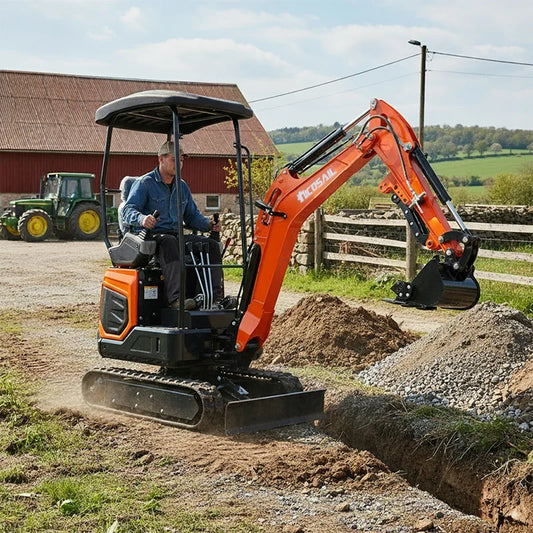 Small excavator for household use 1.8 ton EPA Kubota engine customized crawler excavator farm made in China