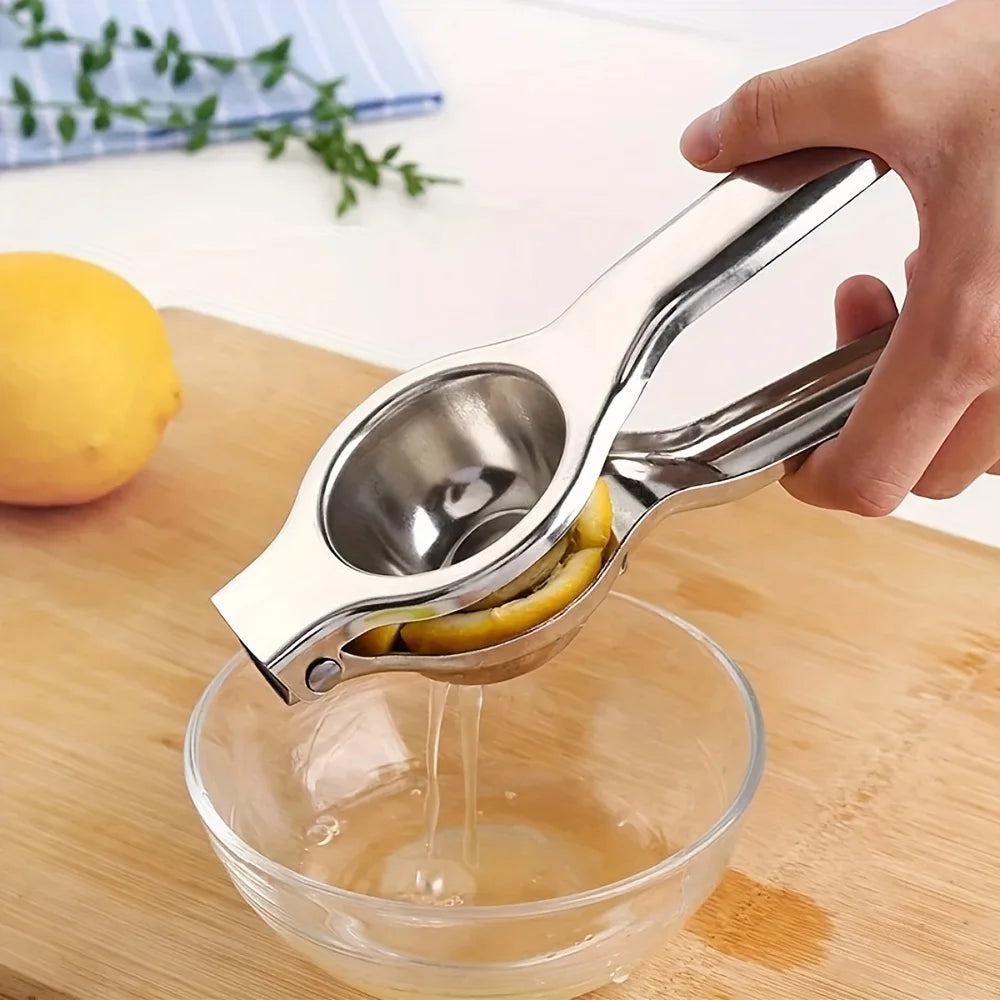 1pc Stainless Steel Lemon Juicer - Manual Efficient Juice Press, Easy to Use, for Home & Commercial Use, Fits Various Fruits