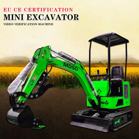 Bulk Discount 0.8-3 Ton Small Excavator High Stability Rubber Track Micro Digger Construction Farm Tool CE/Euro 5 Mini Excavator