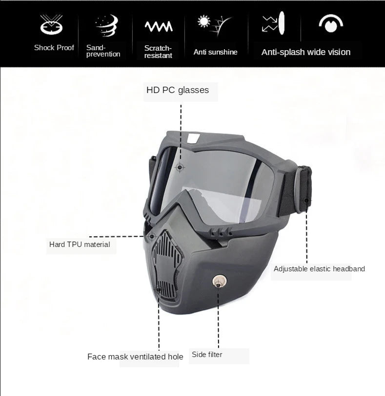 Full Face Tactical Mask Kids Gel Soft EVA Paint Ball Airsoft CS Go Toys Blaster Guns Shooting Games for party game War boys gift
