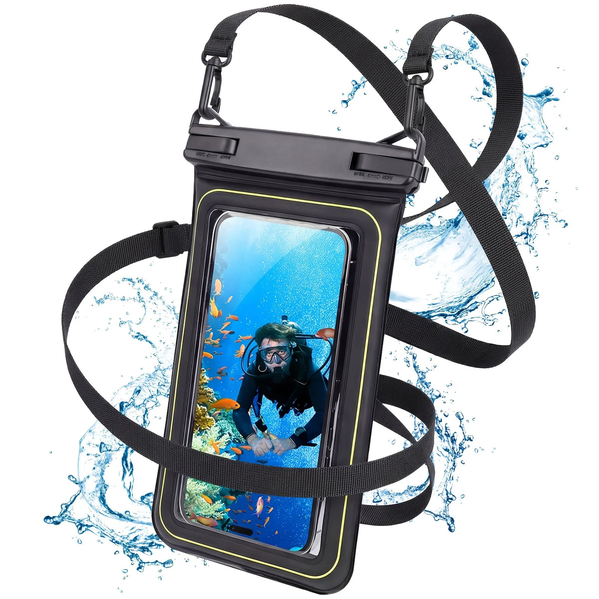AquaShield Max – Heavy-Duty Waterproof Phone Case with Tether
