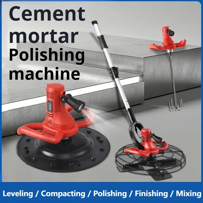 Electric Cement Mortar Trowel Machine Handheld Floor Leveling Wall Polishing Machine Concrete Grinding Construction Tools