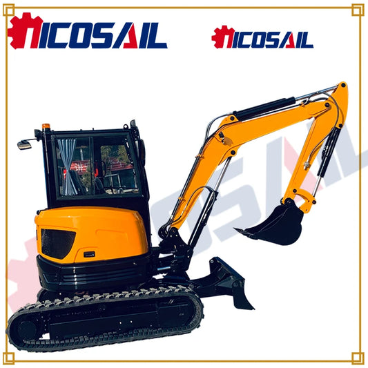 New tracked small excavator 3.5-ton mechanical small excavator with bucket used for construction