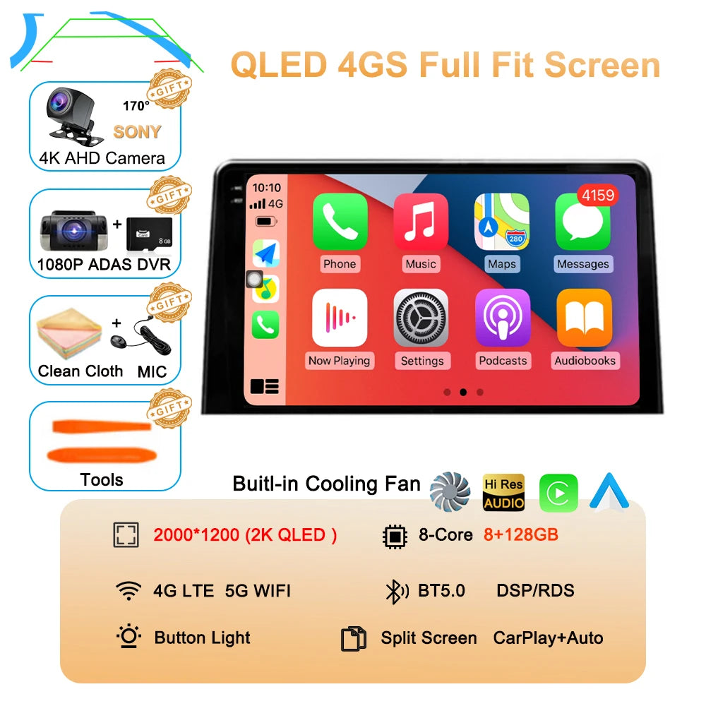Carplay Car Radio For Citroen Berlingo 2019 Peugeot Partner Rifter 2020 Android 16 For Opel Combo Multimedia Player Stereo Audio