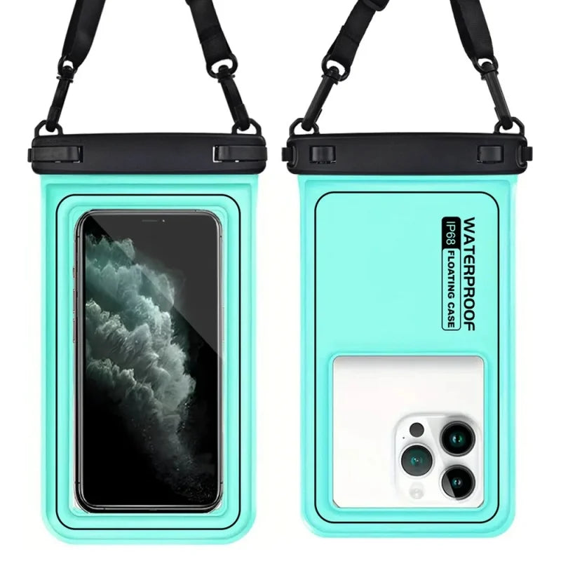 WaveSafe Float — Waterproof Phone Pouch with Crossbody Strap