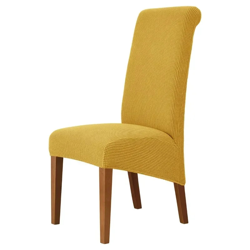 Large Size Banquet Adjustable Chair Cover Jacquard Chairs Spandex Cover Seat Covers for High Back Chairs Dining Room Hotel Home