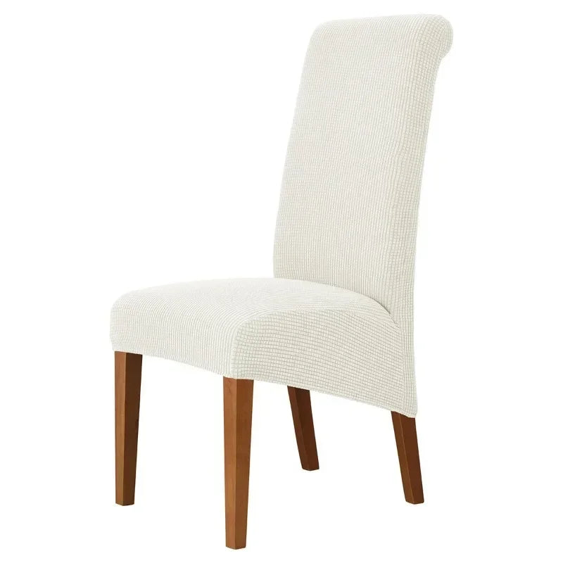 Large Size Banquet Adjustable Chair Cover Jacquard Chairs Spandex Cover Seat Covers for High Back Chairs Dining Room Hotel Home
