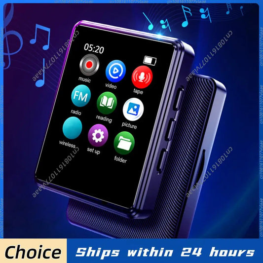 MP3/MP4 Digital Audio Player Compatible with Bluetooth Full Touchscreen Player Built in Speaker 128GB with E-Book Voice Recorder
