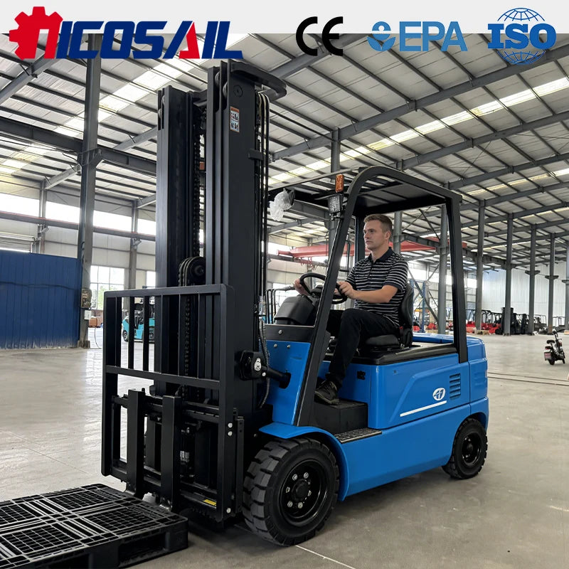 Electric Forklift 2Ton Custom Euro 5 CE Compact Lift Truck for Warehouse and Factory Use