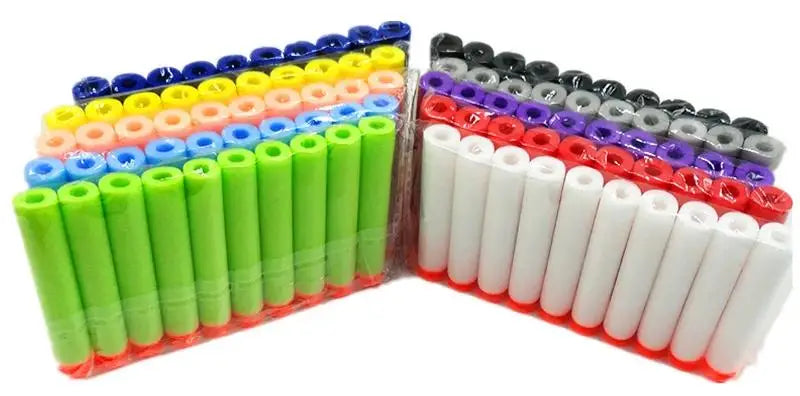 100/50pcs 7.2cm Refill Darts Bullets for Nerf N-Strike Elite Series Blasters Gun Soft Bullet Foam Guns Accessories Children Toy