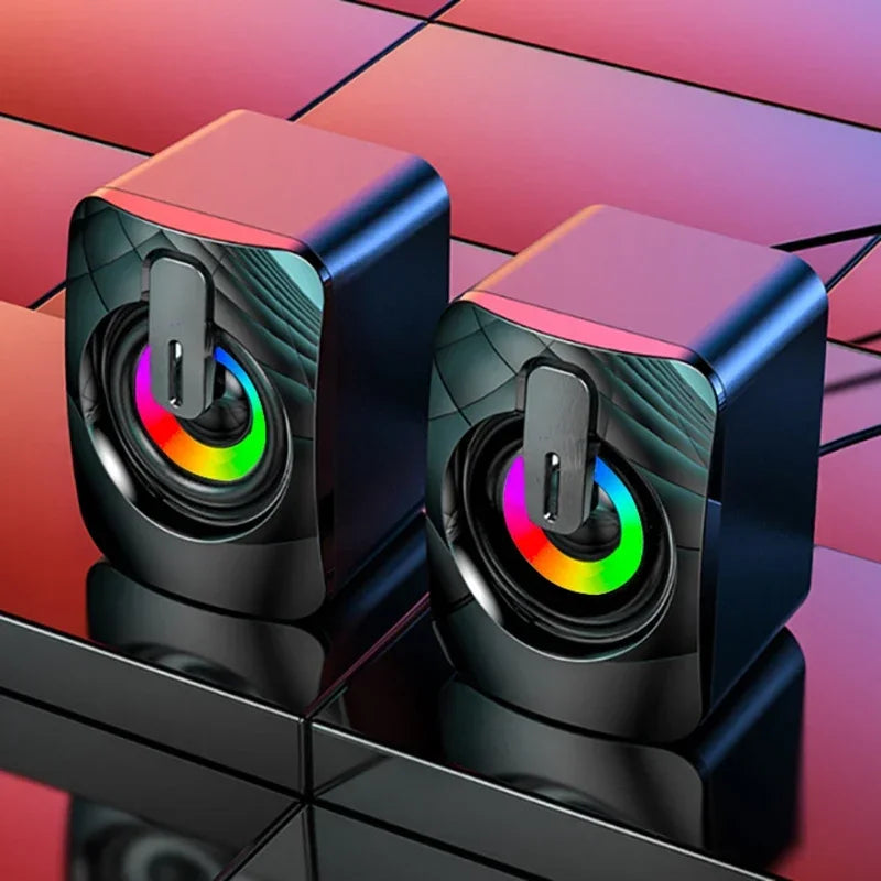A2 desktop computer speaker 2.0 multimedia desktop USB active laptop RGB dazzling light small speaker