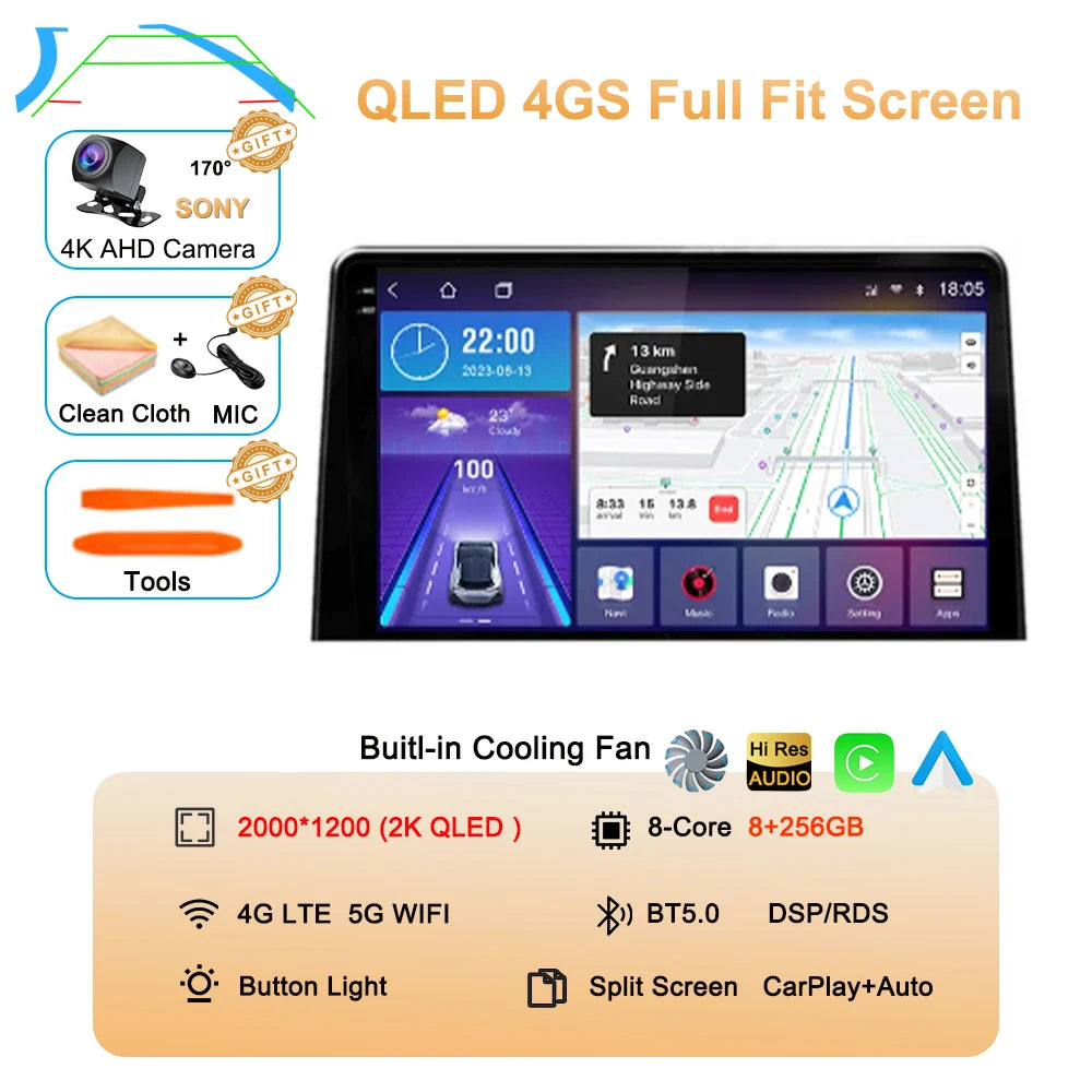 Carplay Car Radio For Citroen Berlingo 2019 Peugeot Partner Rifter 2020 Android 16 For Opel Combo Multimedia Player Stereo Audio
