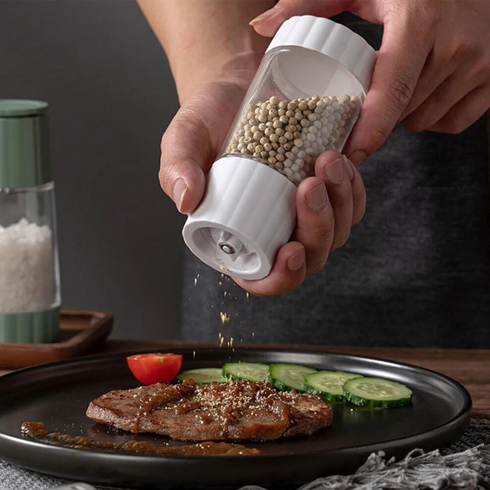 1PC Spice Mill Salt and Pepper grinder Refillable shaker Manual Herbs Grinder Adjustable Kitchen Tools