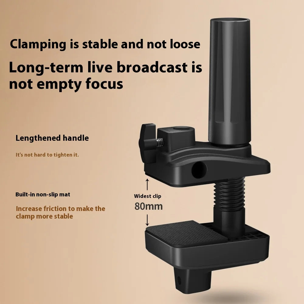 Ring Light with Stand and Phone Holder USB Ring Light with Clamp Overhead Camera Selfie Flexible Desk Tripod for Photography