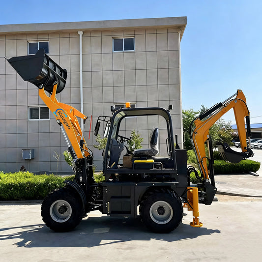 Backhoe Loader Free shipping 4X4 Agricultural tractor Front Loader Mini Excavator Mini Loader Digger Kubota Engine Customized